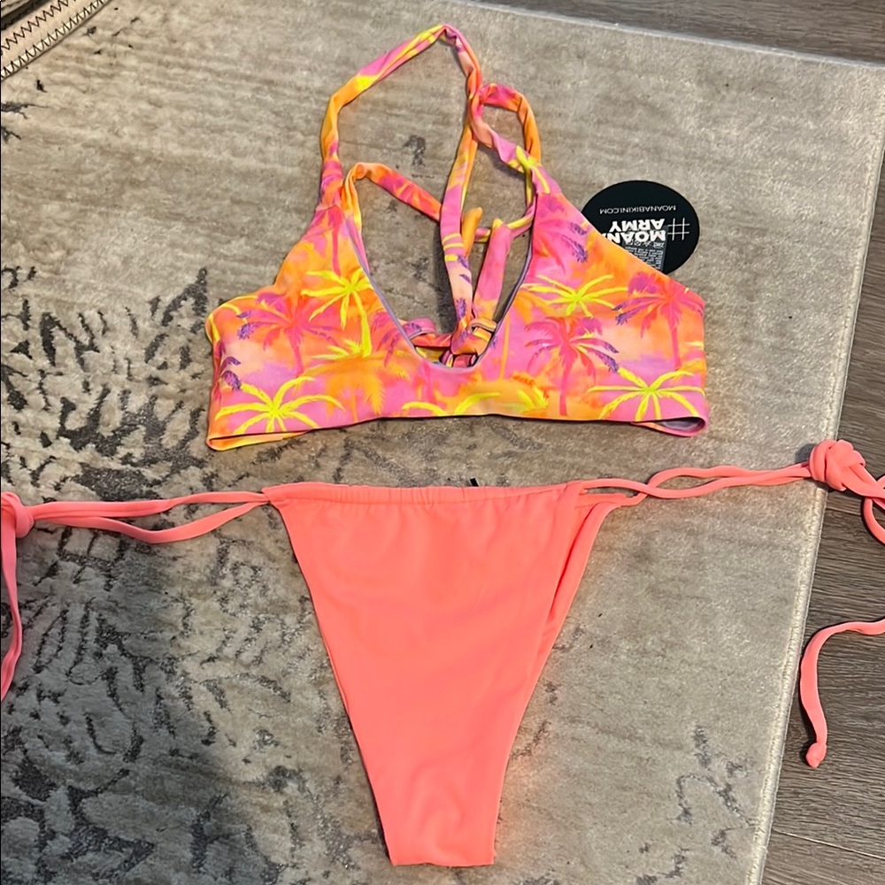 Moana Bikini in Vibrant Pink and Orange